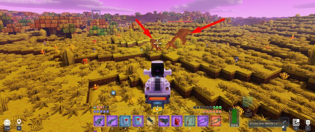 grinding mobs, while driving a speeder