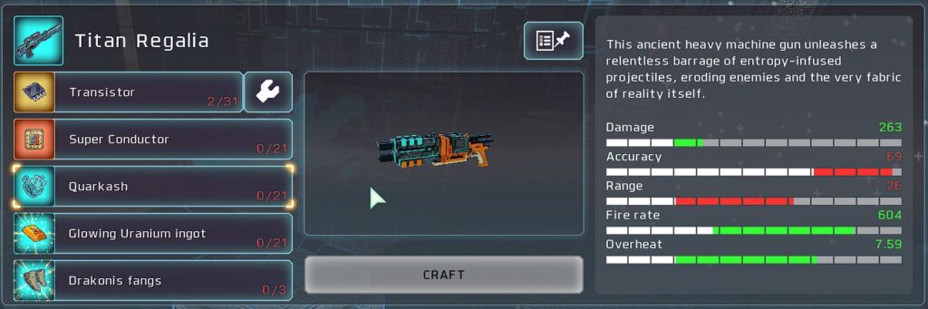 weapon crafting
