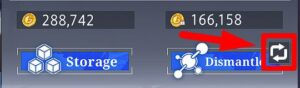 “Dismantle” and “Sell” modes