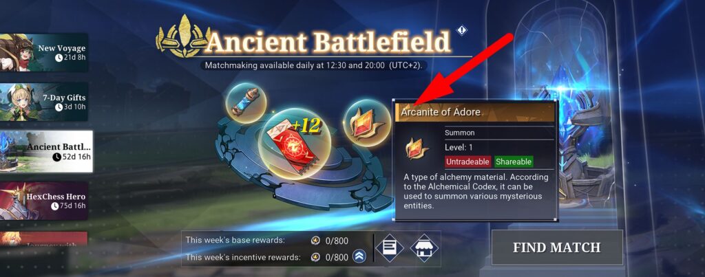 Ancient Battlefield event